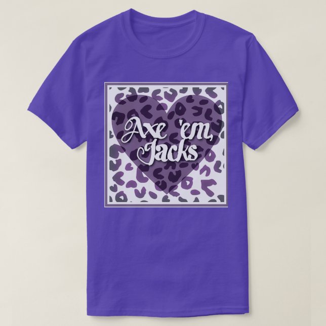 Axe em leopard print T-Shirt (Design Front)