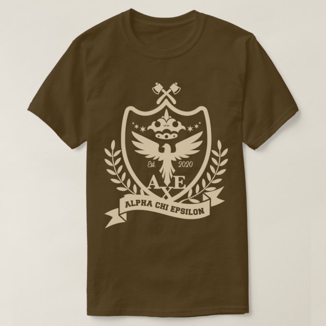 AXE Frat Yellow Crest 1 T-Shirt (Design Front)