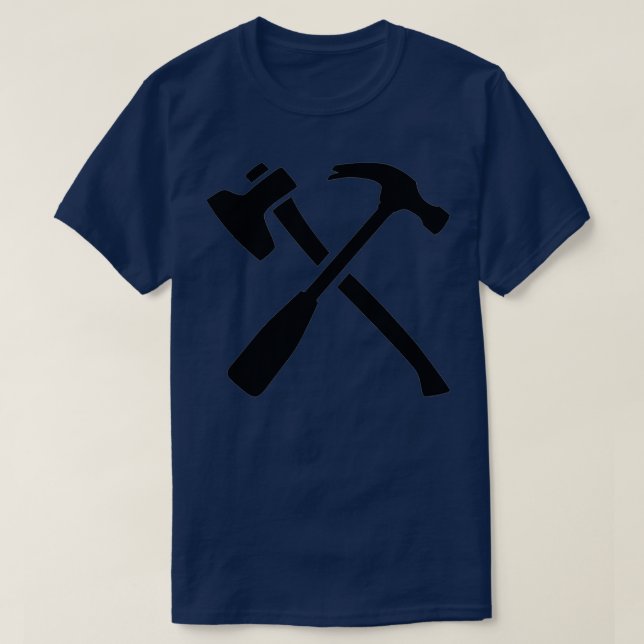 Axe hammer crossed tools T-Shirt (Design Front)