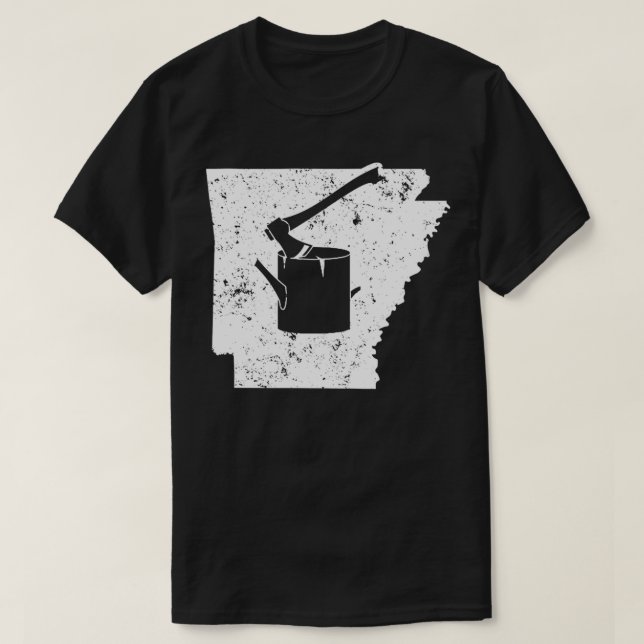 Axe Logging Work Shirt Arkansas Shirt Forestry 1 (Design Front)