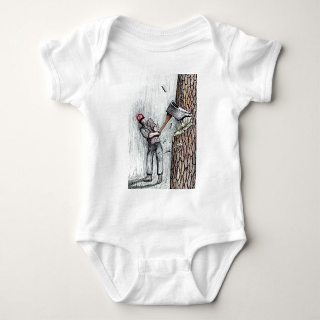 Axe Man no chainsaw Baby Bodysuit (Front)