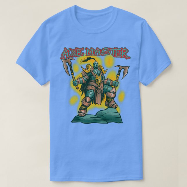 Axe Master Axe Throwing Hatchet Thrower Design T-Shirt (Design Front)