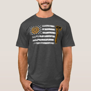 Axe Thrower Gifts American Flag Hatchet Funny Axe T-Shirt