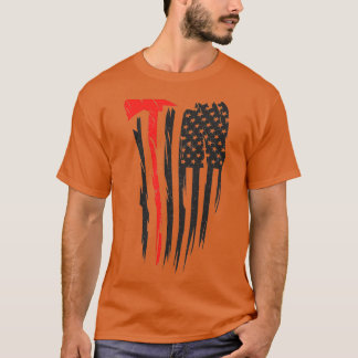 Axe Throwing American Flag Axe Vintage Hatchet Tos T-Shirt