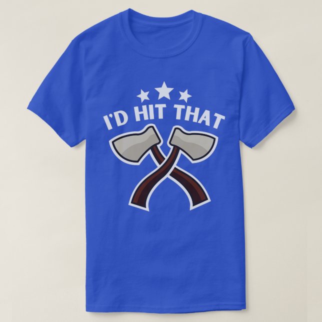 Axe Throwing And Sharp Object Target Games 10 T-Shirt (Design Front)