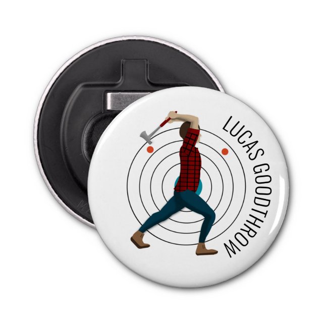 Axe Throwing Bottle Opener (Front)