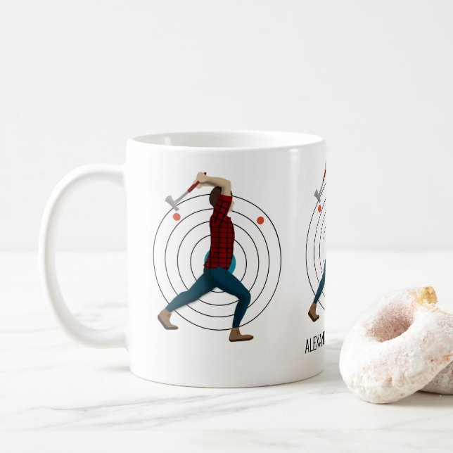Axe Throwing Coffee Mug (With Donut)