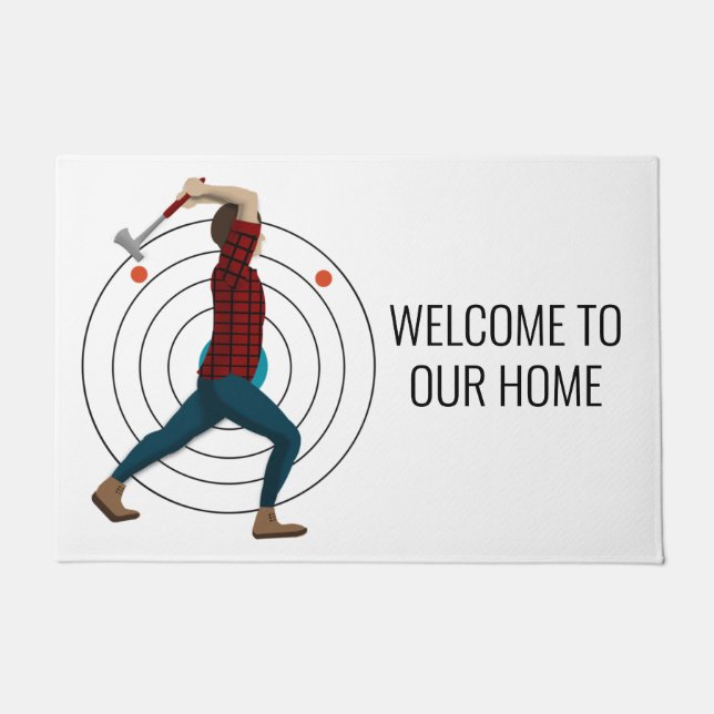 Axe Throwing Doormat (Front)