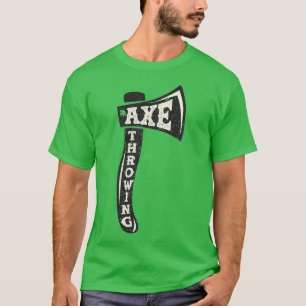 Axe Throwing Funny Axepert Retro Hatchet Tossing G T-Shirt