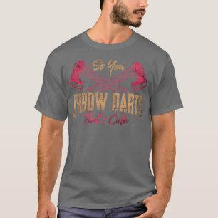 Axe Throwing Funny Crossed Hatchets Lumberjack T-Shirt