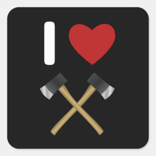 Axe Throwing Gift Hatchet Throwing Axe Throwing Square Sticker