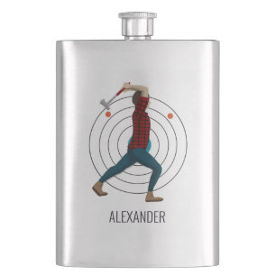 Axe Throwing Hip Flask