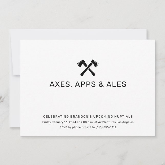Axe Throwing Invitation (Front)