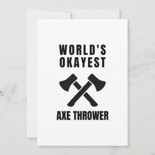 Axe throwing legend (2) holiday card