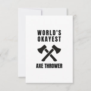 Axe throwing legend (2) thank you card