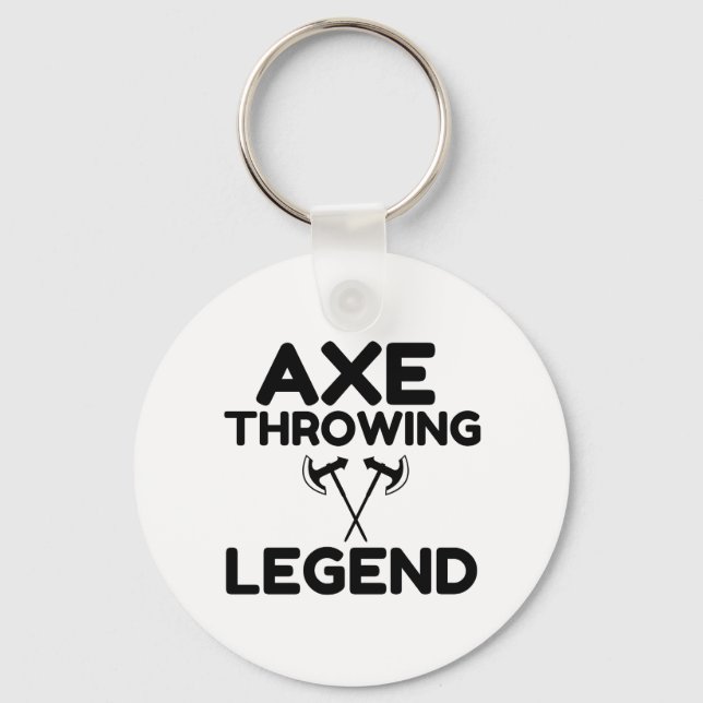 AXE THROWING LEGEND KEY RING (Front)