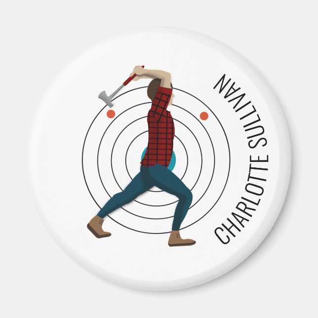 Axe Throwing Magnet (Front)