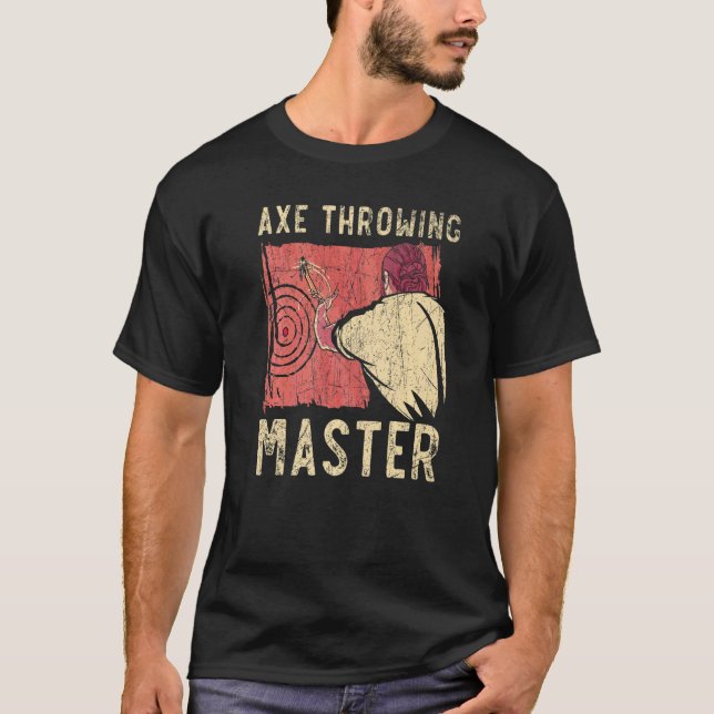 Axe Throwing Master Hatchet Thrower Axe Throw Lumb T-Shirt (Front)