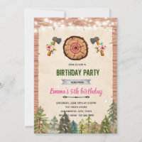 AXE THROWING Party Invitation