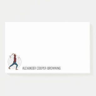Axe Throwing Post-it Notes