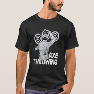 Axe throwing set with target board for men T-Shirt