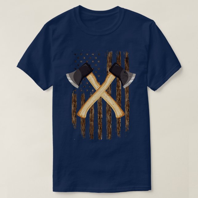 Axe Throwing Shirt Vintage Axe Throwing American F (Design Front)