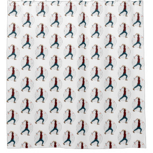 Axe Throwing Shower Curtain