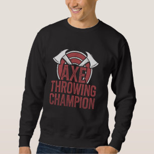 Axe Throwing Target Practice Lumberjack Sport Viki Sweatshirt