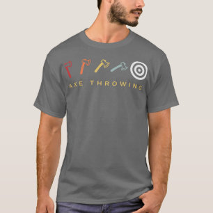 Axe Throwing Target Retro Vintage 2 T-Shirt