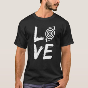 Axe Throwing Tomahawk Throw Bullseye Love T-Shirt