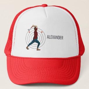 Axe Throwing Trucker Hat