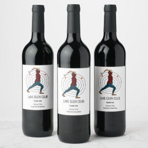 Axe Throwing Wine Label