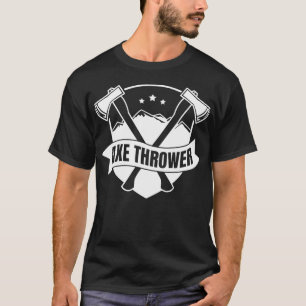 Axe throwing woodcutter axe throwing mountain T-Shirt
