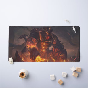 Axe Wielder Gaming Desk Mat High Noon Cowboy Pad