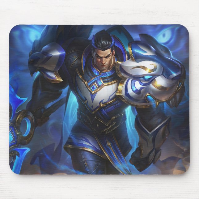 Axe Wielder Gaming Mousepad | Legendary Warrior (Front)