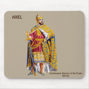 AXEL ~ Emperor Charlemagne ~ Personalised Mouse Mat