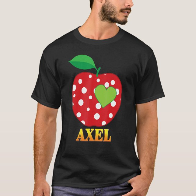 Axel Love School Back To School Boy Kid Student Te T-Shirt (Front)