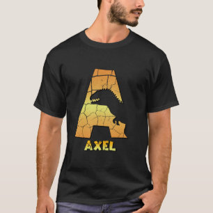 Axel personalised boys dinosaur cute custom kids n T-Shirt