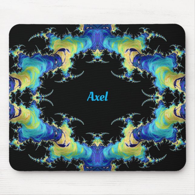 AXEL ~ Strange 3D Pattern ~ Personalized Mouse Mat (Front)