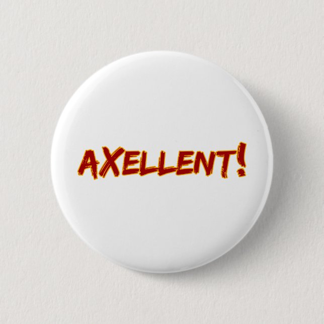 Axellent! 6 Cm Round Badge (Front)