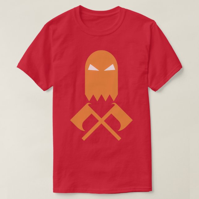 Axeman Graphic Orange V1 Classic TShirt (Design Front)