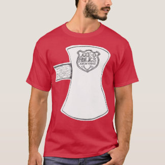 AxeOHolics Anonymous Stamped Axe Head Shield Emble T-Shirt