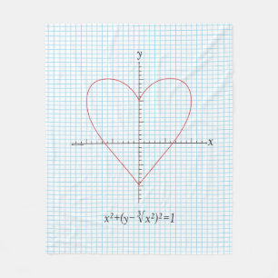 Axes Heart Fleece Blanket