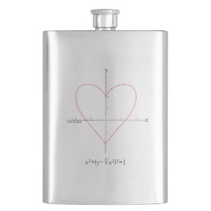 Axes Heart Hip Flask