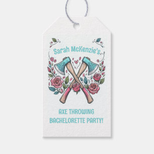 Axes & Roses - Axe Throwing Party Favour Tags