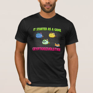 AxieInfinity leads cryptorevolution blackT-Shirt T-Shirt