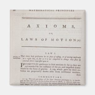 Axioms, or Laws of Motion, from Volume I Magnet