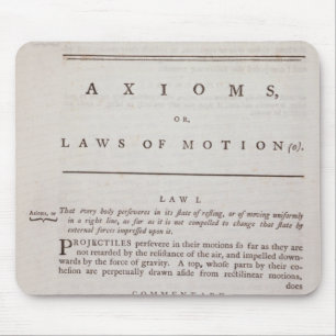 Axioms, or Laws of Motion, from Volume I Mouse Mat