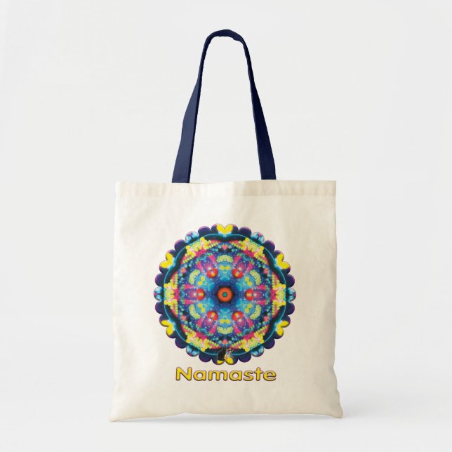 Axis Kaleidoscope Namaste Tote Bag (Front)