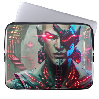 Axis: The Cyberpunk Cybernetic Man Laptop Sleeve